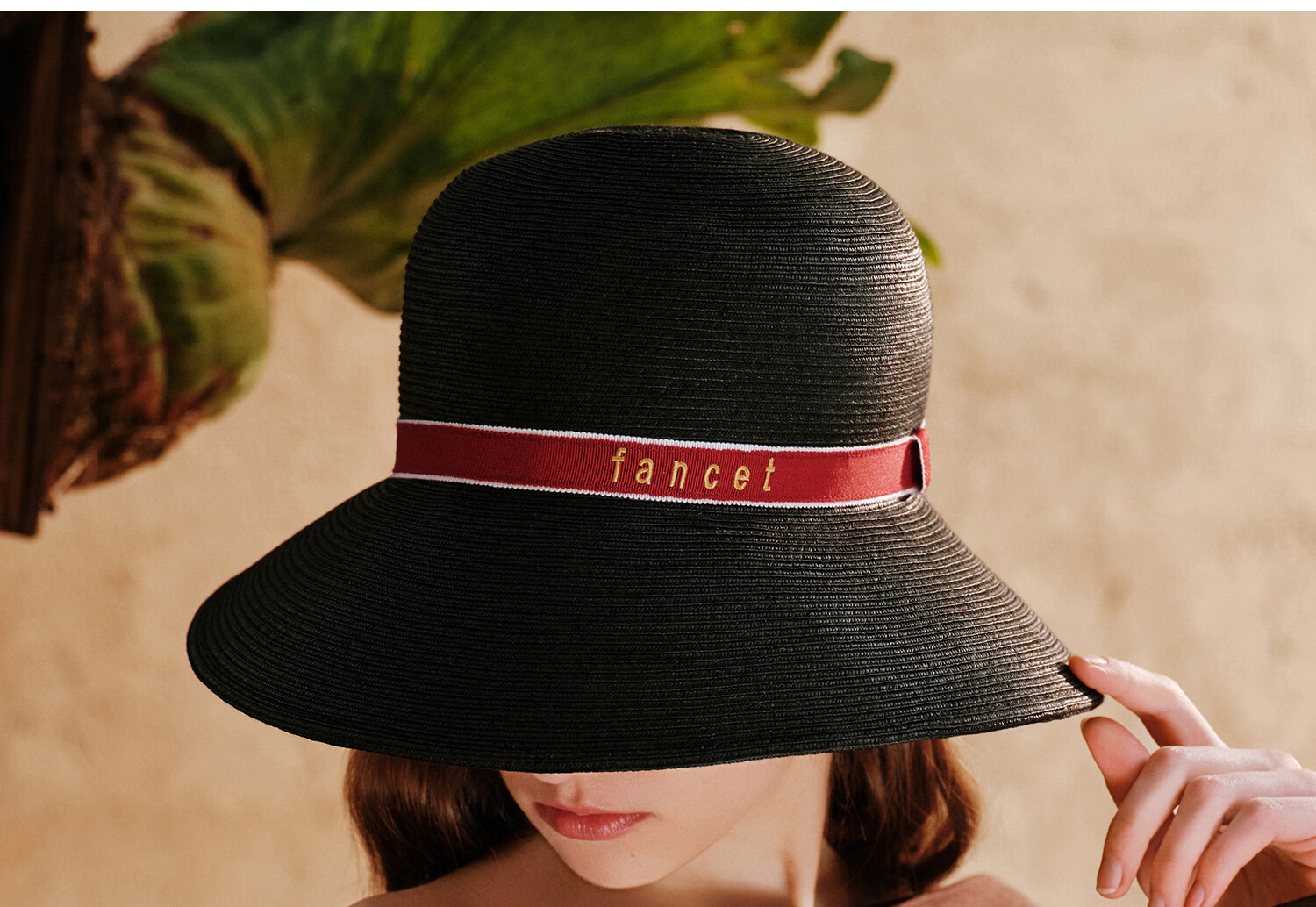 FANCET Women's Summer Straw Hat French Elegant Fisherman Hat Wide Brim UV Protection Beach Vacation Sun Hat 26