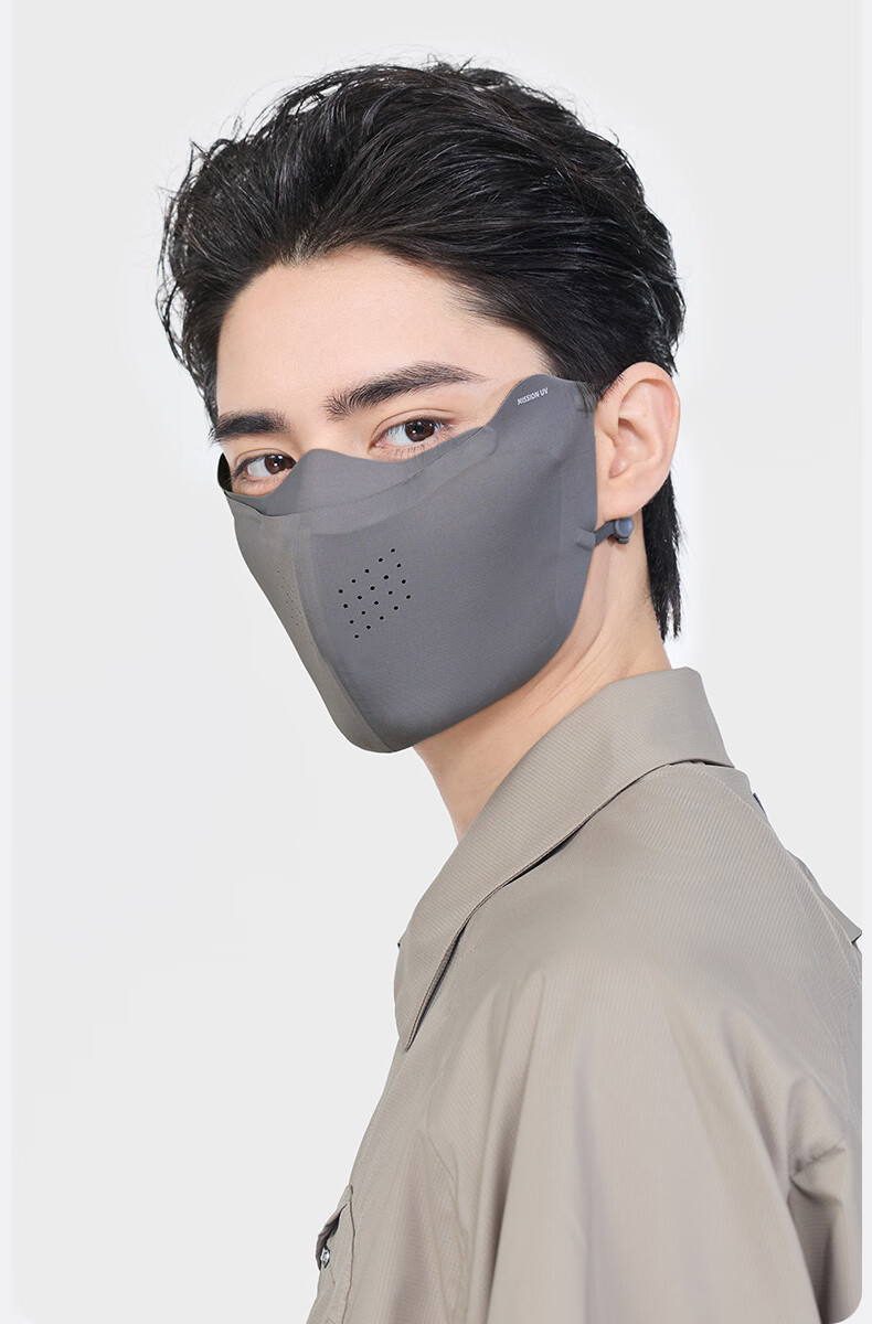 MISSION UV Ice Silk Sunscreen Mask Men's Cycling Mountaineering Summer UV Protection Breathable 3D Full Face Sunshade Mask 5