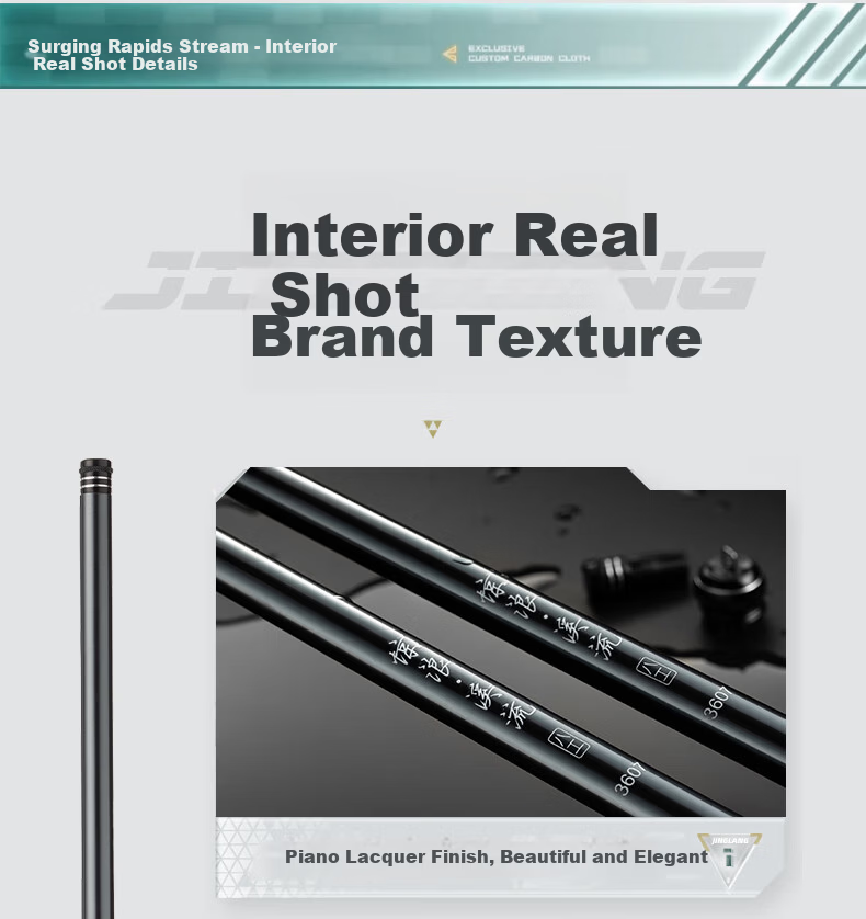 Jinglang 3.37m Short Section Fishing Rod Hand Rod Stream Rod Fishing Pole Grouper Zebra Mouth Eight Work Rod Small Tackle Rod Fishing Gear 13