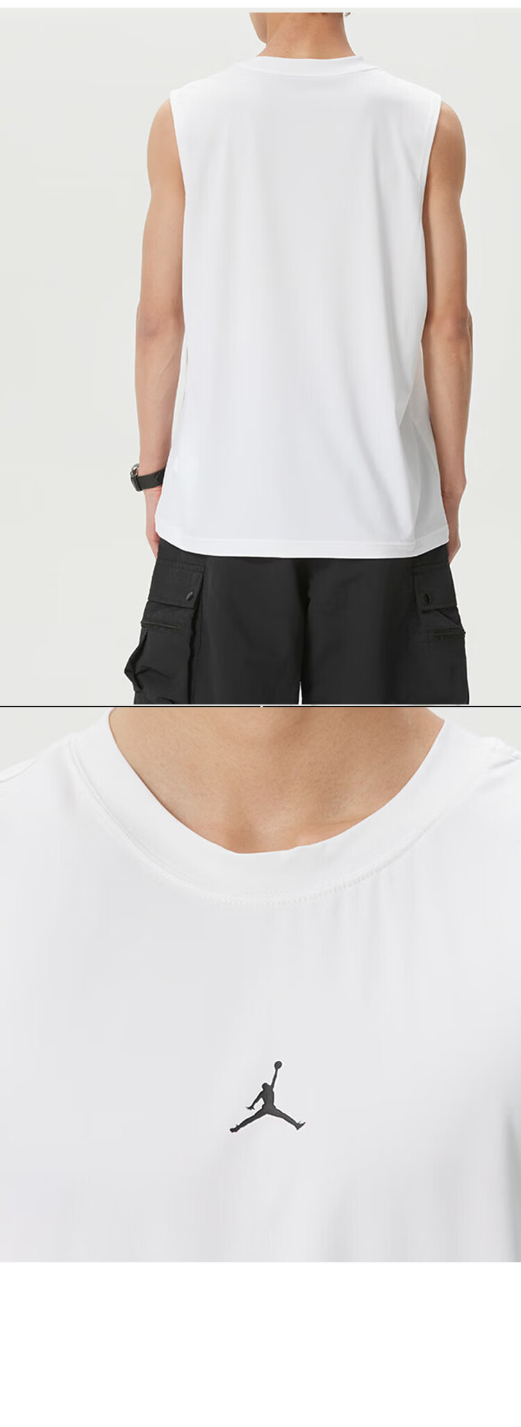 Jordan Men's Sleeveless Basketball Running Fitness Tank Top IF0890-010 Black 2XL 3