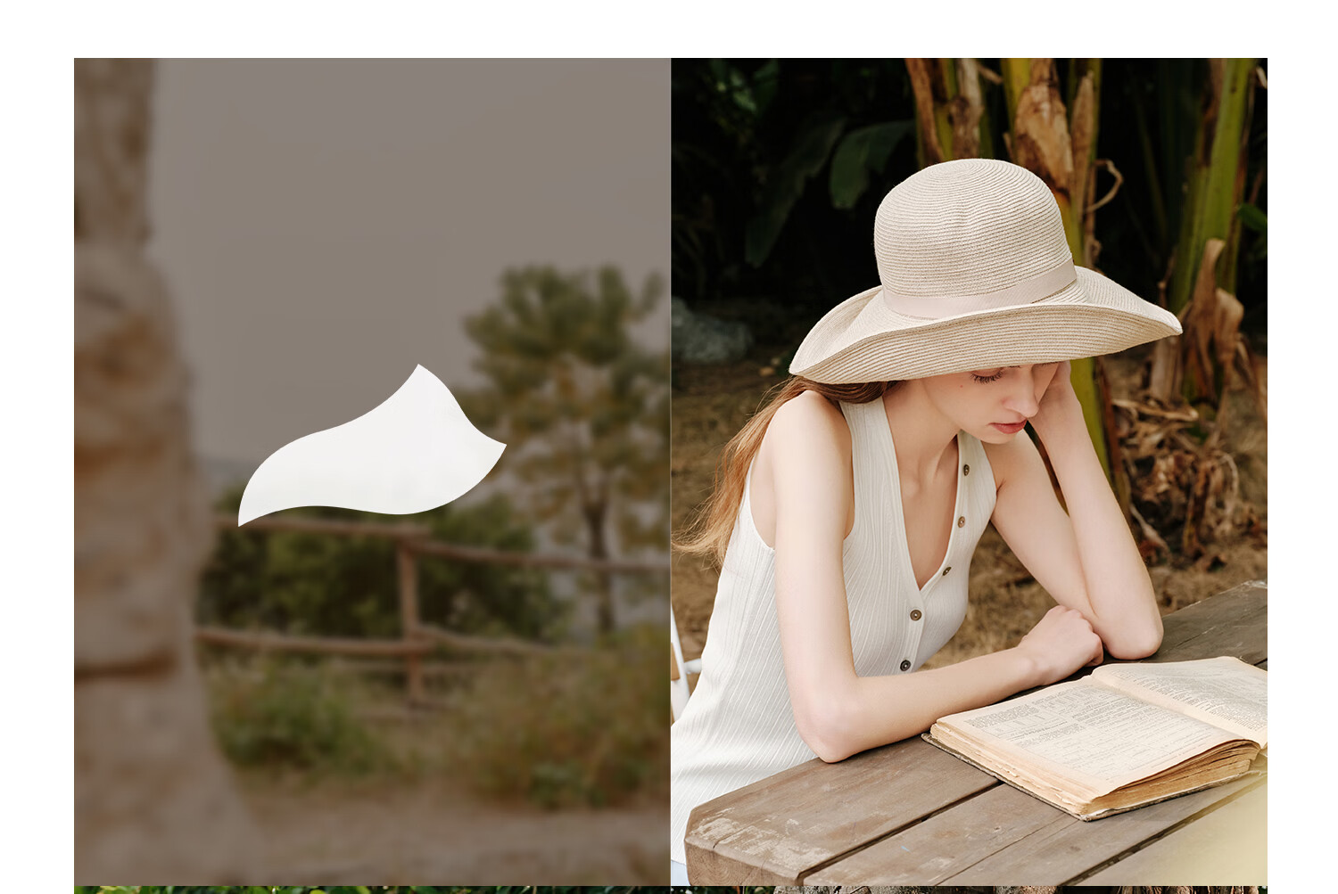FANCET Women's Sun Hat Spring Summer Cotton Linen Blend Breathable French Style Wide Brim Bucket Hat UV Protection Sunshade Hat for Travel 10