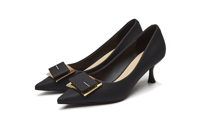 DAPHNE Elegant High Heels for Women, Pointed Toe, Stiletto, Shallow Mouth Pumps, Versatile Work Shoes 4623101023 Beige 36 25