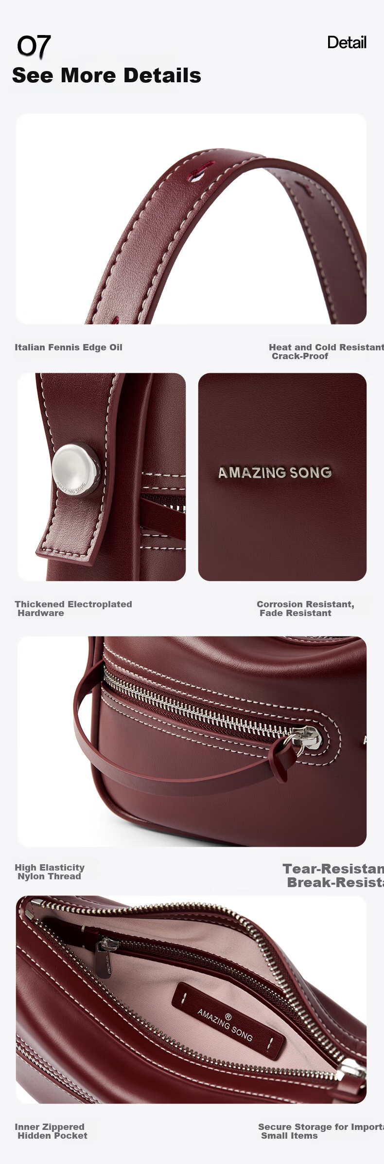Amazing Song Yisong Women's Bag Birthday Gift Ladies Sweet Wine Mahjong Fashion Shoulder Underarm Crossbody Small Square Bag 12