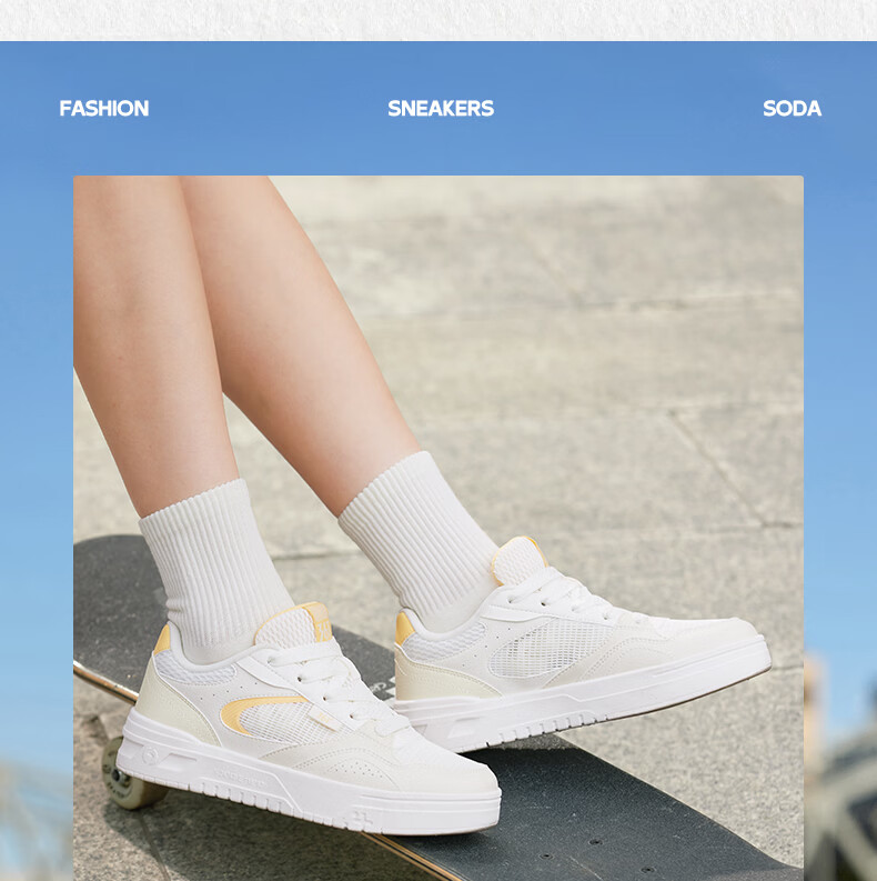 361° Women's Sports Shoes Soda 3 Spring Summer Breathable Retro Thick Sole Casual Sneakers 682616619-4 8