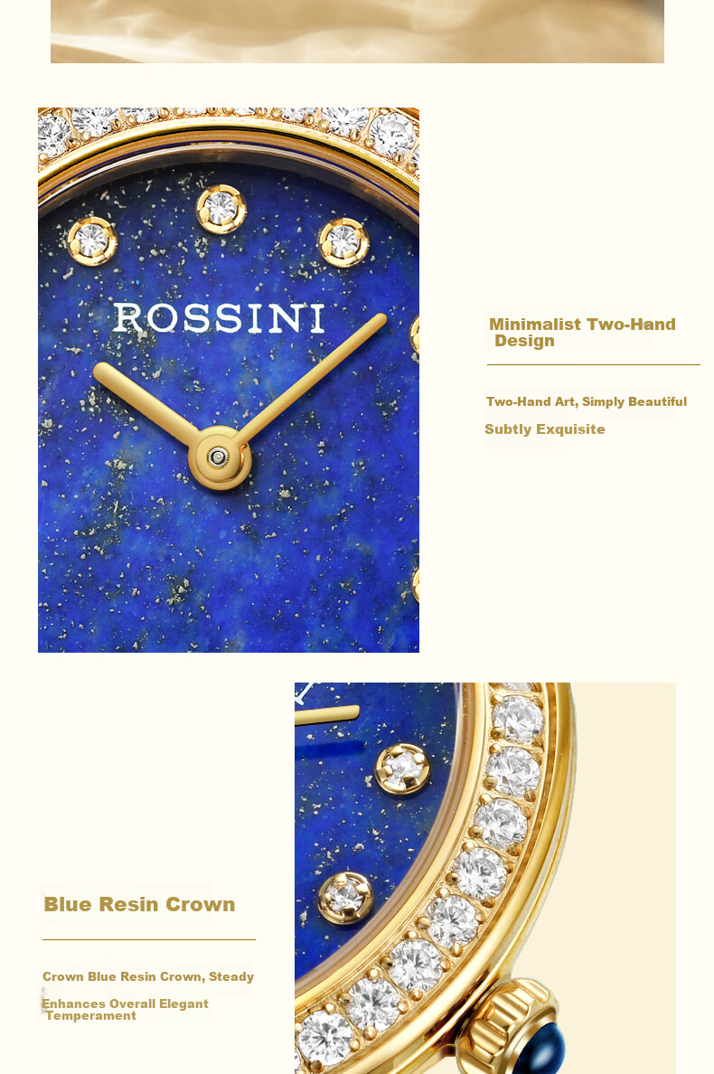 Rossini New Quartz Women's Watch Minimalist Luxury Birthday New Year Valentine's Day Gift for Women 18