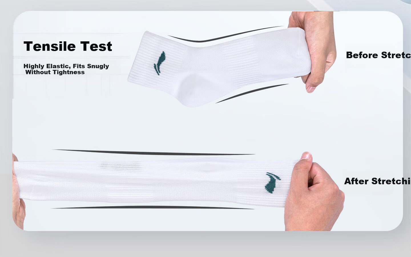 Li-Ning 3 Pairs Short Sports Socks Unisex Running Socks Summer Youth Cotton Sweat-Absorbent Breathable White XL 31