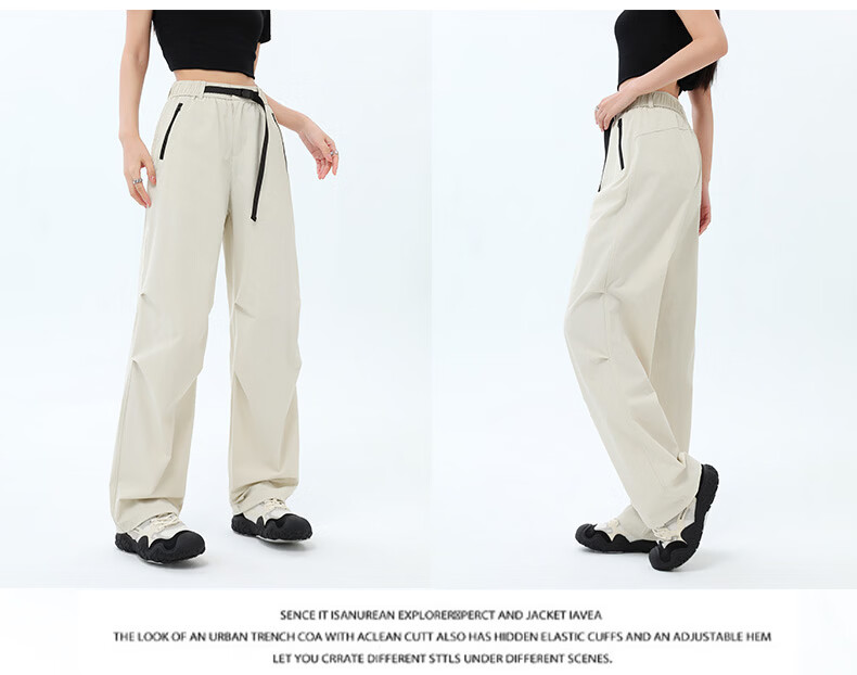 Xueqiman Lightweight Work Pants 2026 Spring Summer Thin Outdoor Windproof Waterproof Mountaineering Paratrooper Pants 16