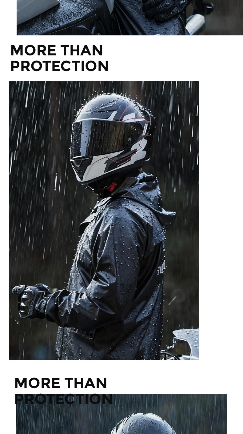 PRIDEROCK Motorcycle Raincoat Split-Type Electric Vehicle Rider Waterproof Breathable All-Weather Outdoor Rain Gear 15