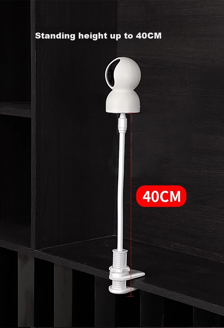 Liantuo Camera Bracket No-Drill Mount Compatible with Xiaomi 360 Huawei Haique Ezviz TP-LINK White Surveillance Stand Wall Mount 4