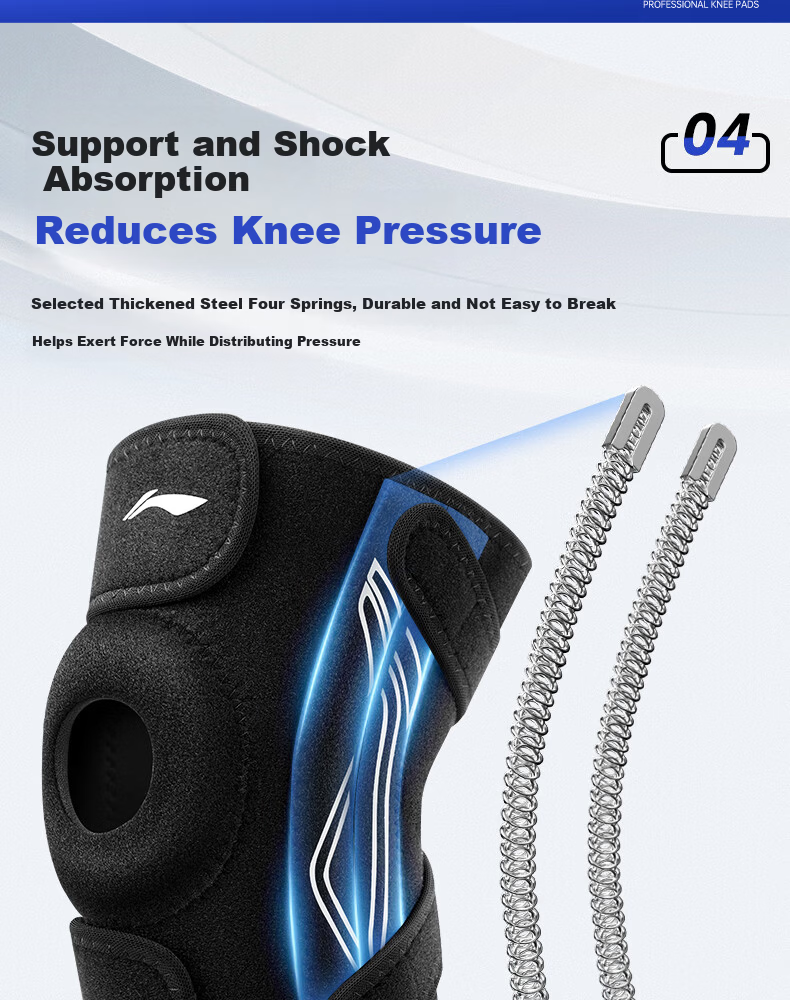 LI-NING Knee Brace for Meniscus Injury, Sports Joint Synovitis, Effusion, Patellar Ligament Support, Unisex Running and Basketball Protective Gear 14