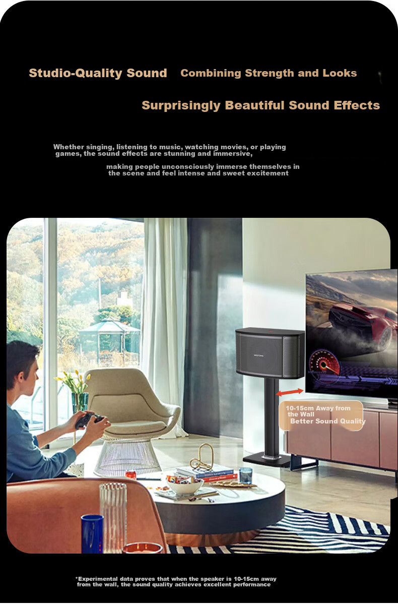 WESTDING Home KTV Karaoke Sound System Complete Set, Karaoke Theater Supermarket Home Living Room Conference Shop High-Power 12-Inch Four-Way Speaker Tianlai One Piece 5