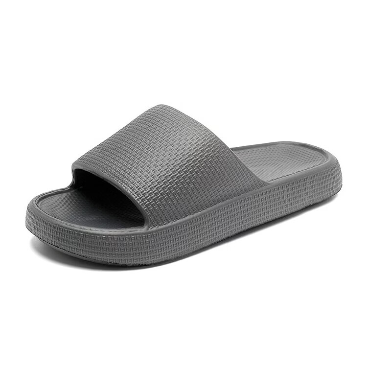 Banzhulin 2026 Unisex New Thick-Soled Indoor Bathroom Anti-Slip Odor-Resistant Slippers Dark Gray Size 40-41