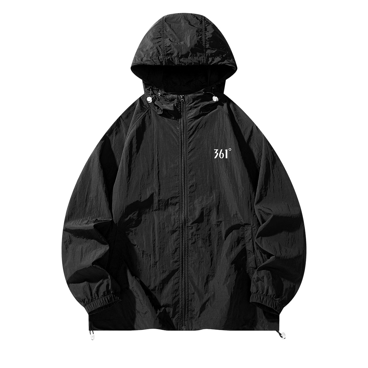 361° Sunscreen Jacket Unisex Spring Summer UPF50+ UV Protection Sports Outdoor Coat 0601F Super Black L