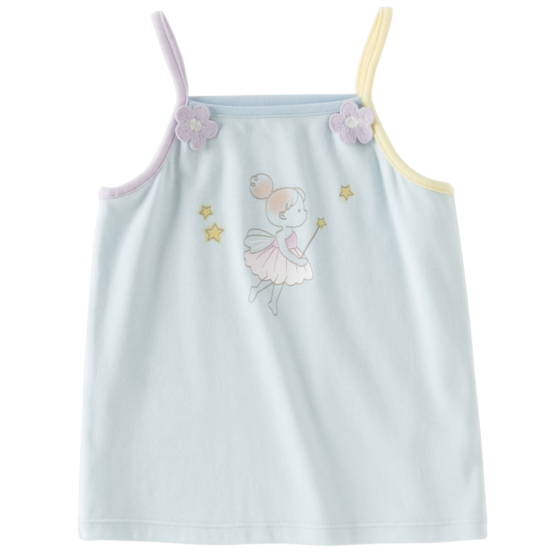 DAVE & BELLA Kids Knitted Vest Summer Girls Baby Modal Tank Top T-Shirt