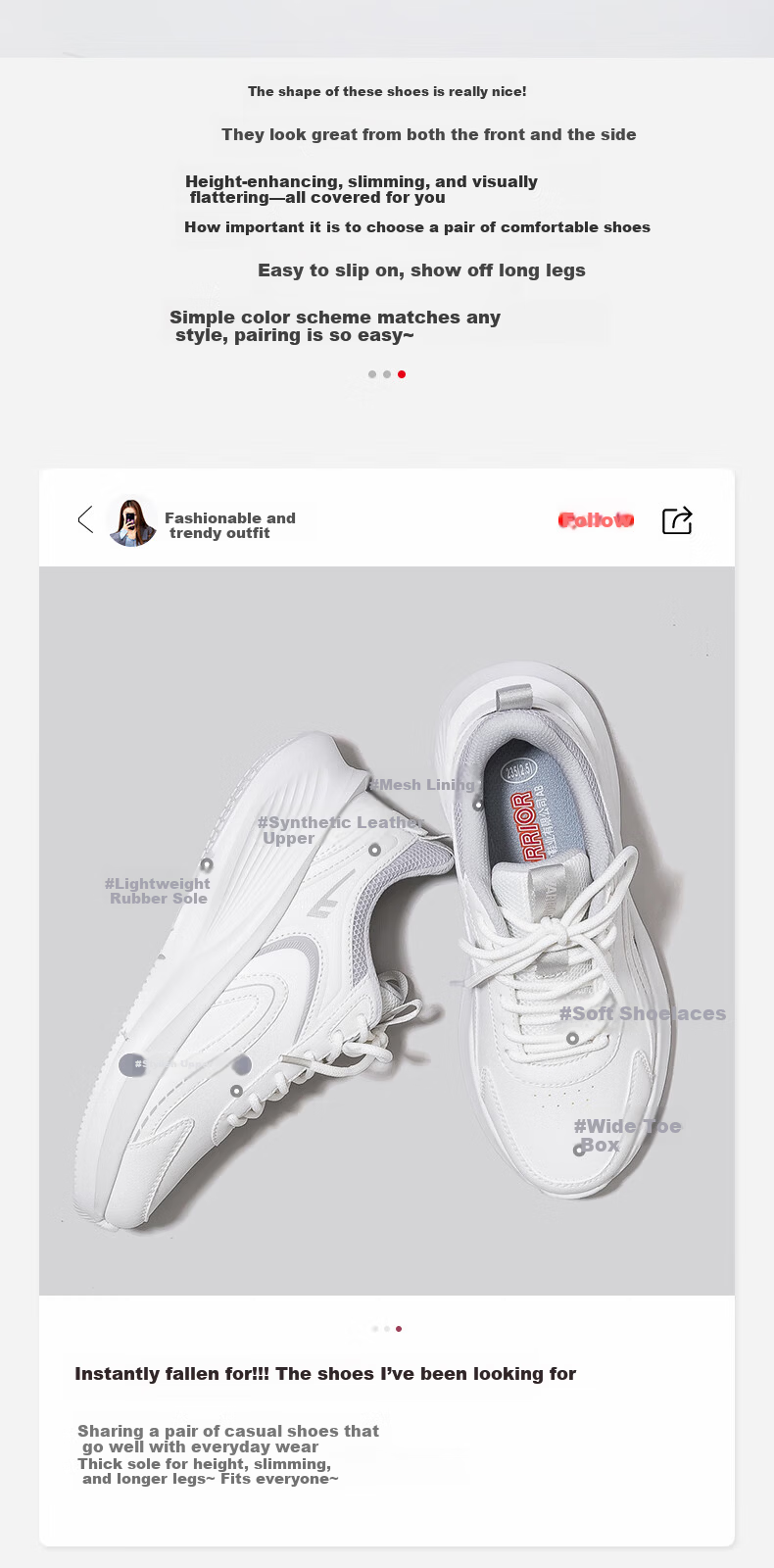 Warrior Official Women's Sports Shoes 2026 Spring New Trendy Casual White Sneakers for Women White/Off-Gray Size 35 2