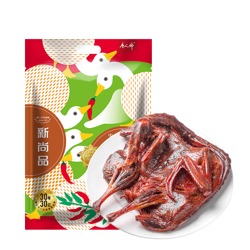 唐人神尚品酱板鸭360g湖南特产开袋即食香辣味鸭肉零食湖南酱板鸭