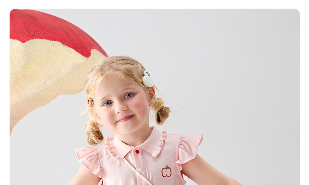 Betis Girls Summer Dress Children's Long Dress Thin Princess Breathable Sweat-Absorbing Polo Collar Baby Dress with Small Flutter Sleeves 20
