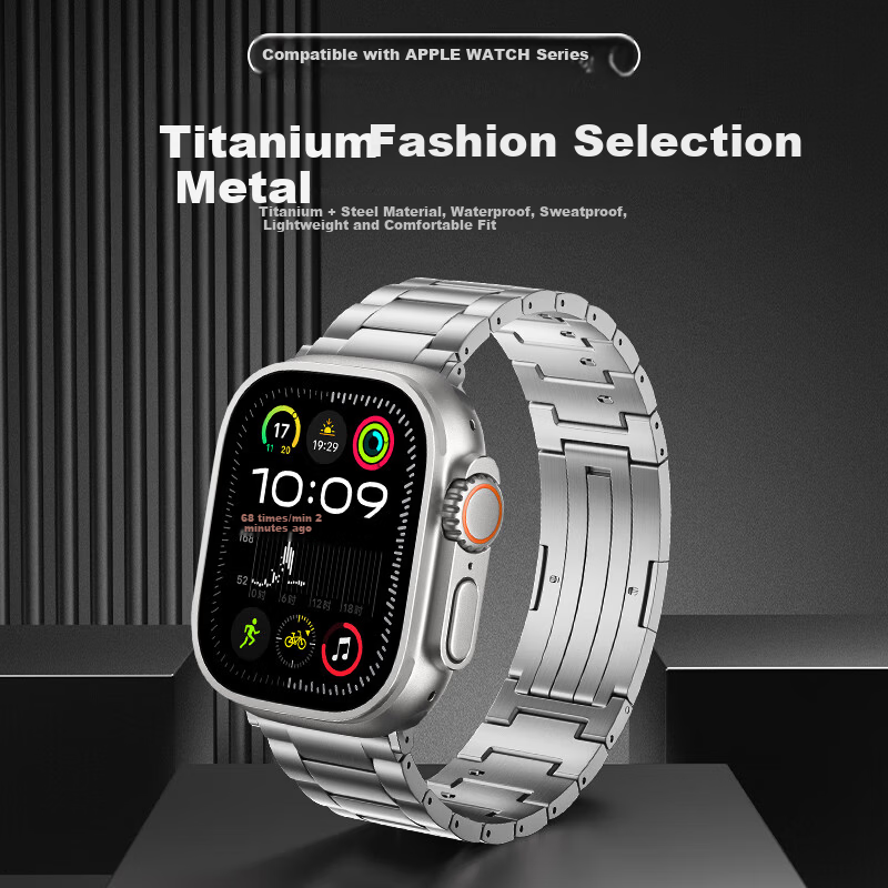 BHO Apple Watch Band Compatible with Apple Watch S11/Ultra 3 Titanium Metal Band iWatch S10/9/8/7/SE3 Titanium Quick-Release Bracelet
