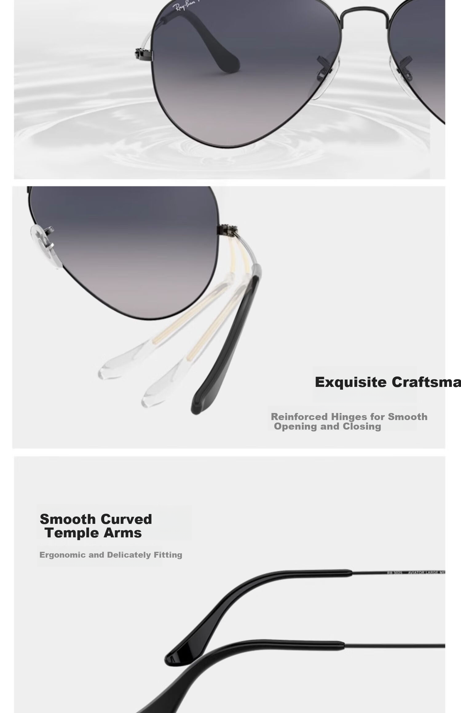 Ray-Ban Classic Aviator Series Sunglasses Driving Cycling Outdoor Glasses Unisex 0RB3025 Gift 8