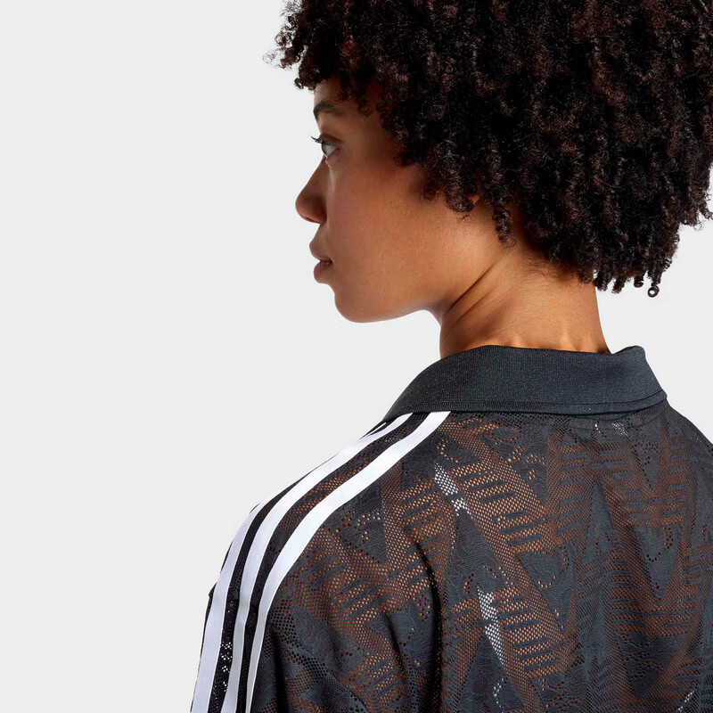 Adidas Originals Women's LACE JSY Short Sleeve Top KD0344 Black M 7
