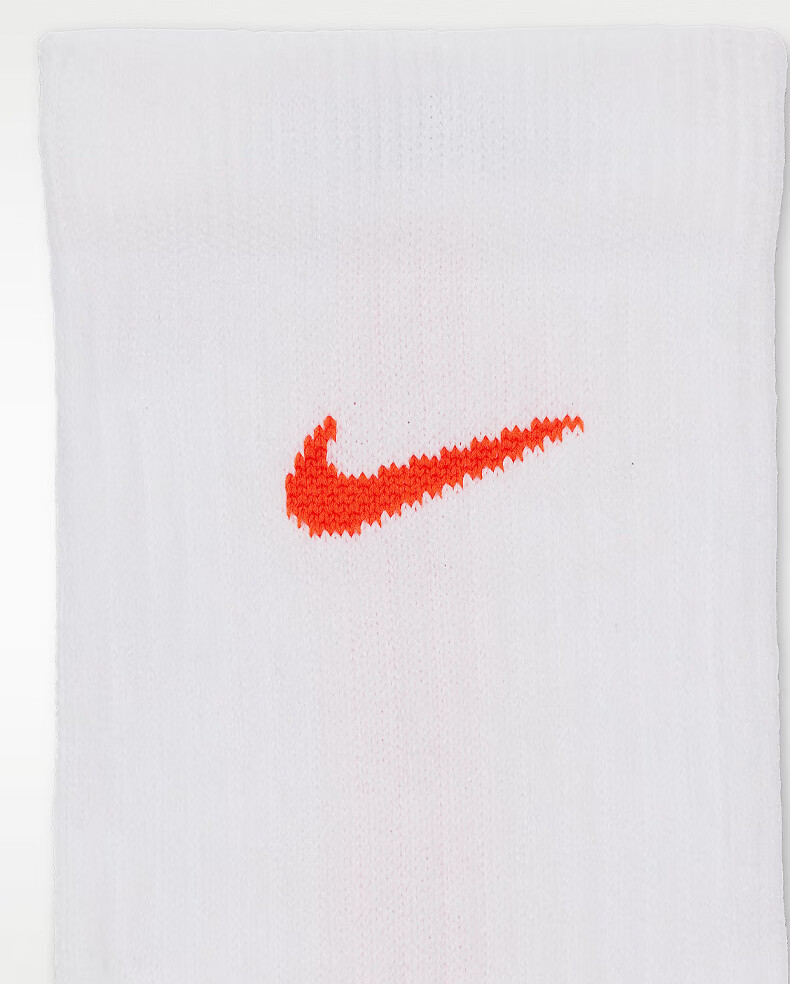 NIKE Men's Sports Socks Support Mid-Calf Casual Socks HM0285-105 White S 4
