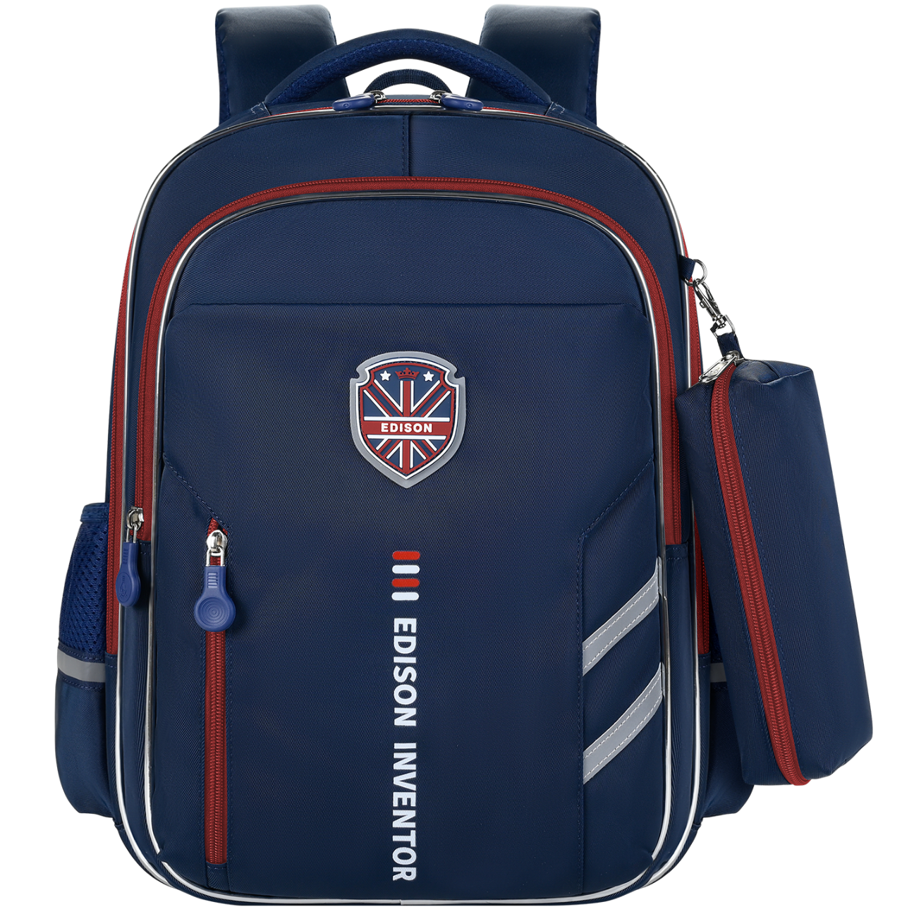 Edison Primary School Backpack Unisex Ergonomic Reflective Large Capacity British Style Kids School Bag 2506-2