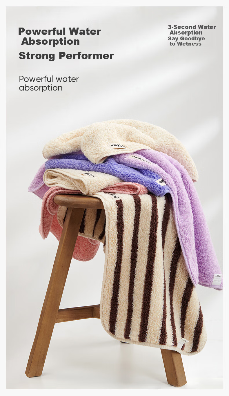 Furui Home Textiles × JDear JD.com Collaboration Pure Cotton A-Class Extra Large Extra Thick Xinjiang Long-Staple Cotton Square Towel Light Purple 12