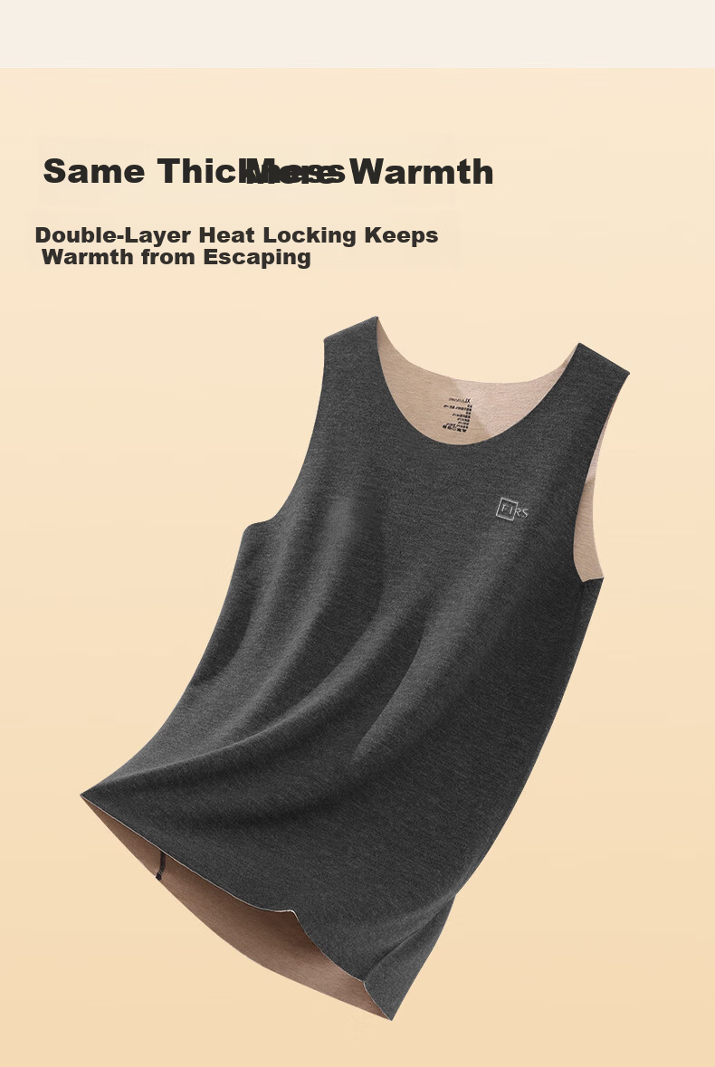 Shanshan Men's Thermal Vest [Cashmere Silk Derong Heating] 26th Anniversary New 10A Antibacterial Seamless Autumn Winter Top 11