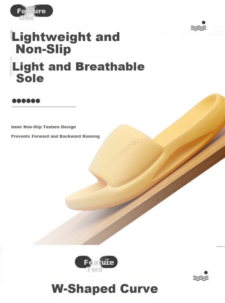 Huamei Jianbu Thick Sole Slippers Home Shower Bathroom Outdoor Non-Slip All-Season Sandals HM8888 3