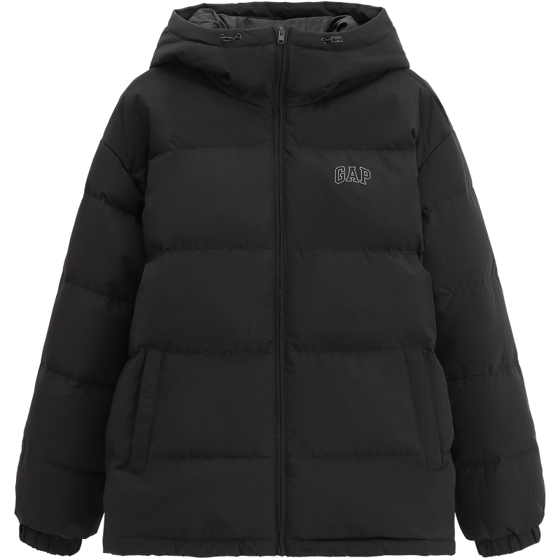 GAP Men's 2025 Autumn New Logo Loose Fit Hooded Puffy Down Jacket Versatile Warm Coat