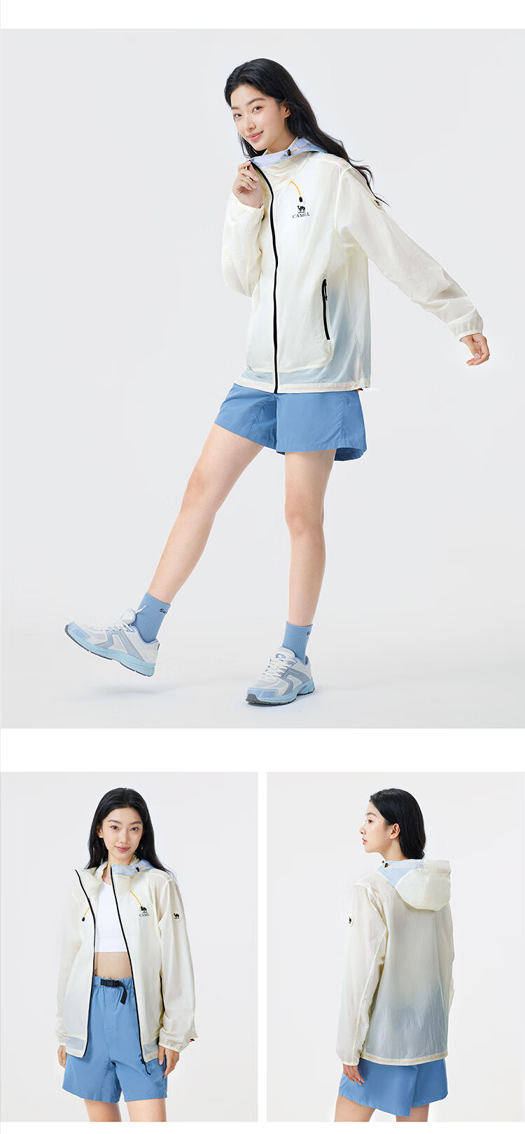 CAMEL Outdoor Sun Protection Jacket 2026 Spring Summer New Unisex Cooling Water-Repellent Sunproof Coat (Li Keyi Same Style) 9