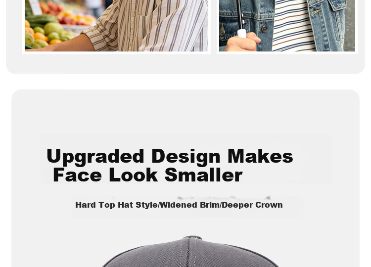Woodpecker Women's Fashion Casual Versatile Duckbill Cap Slim Face Wide Brim Baseball Hat Men's Large Head Sun Protection Hat 7