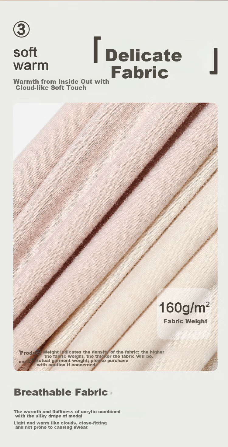 Hongdou 7A Antibacterial Deodorant Mite-Resistant Autumn Solid Color Versatile High Neck Women's Base Layer Shirt 3
