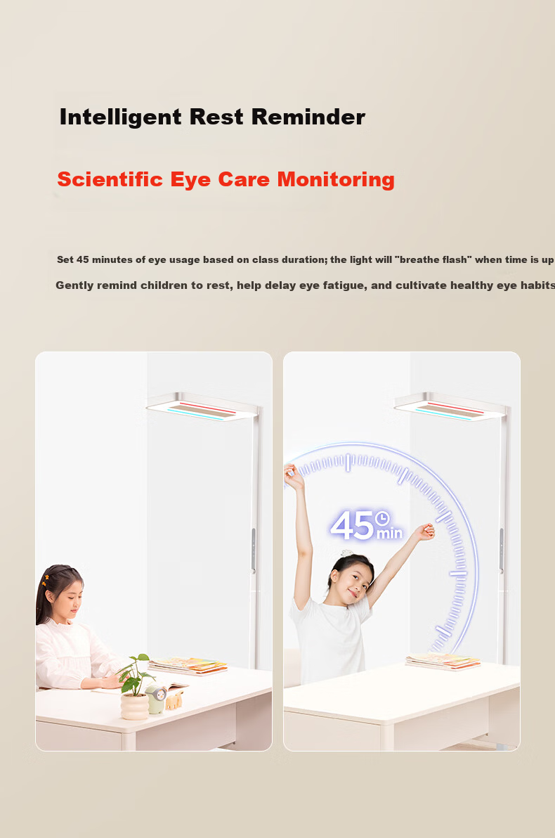 Haishibao Intelligent Full-Spectrum Student Red Light Eye Protection Desk Lamp Floor Lamp E5B-160W Installation Included 36
