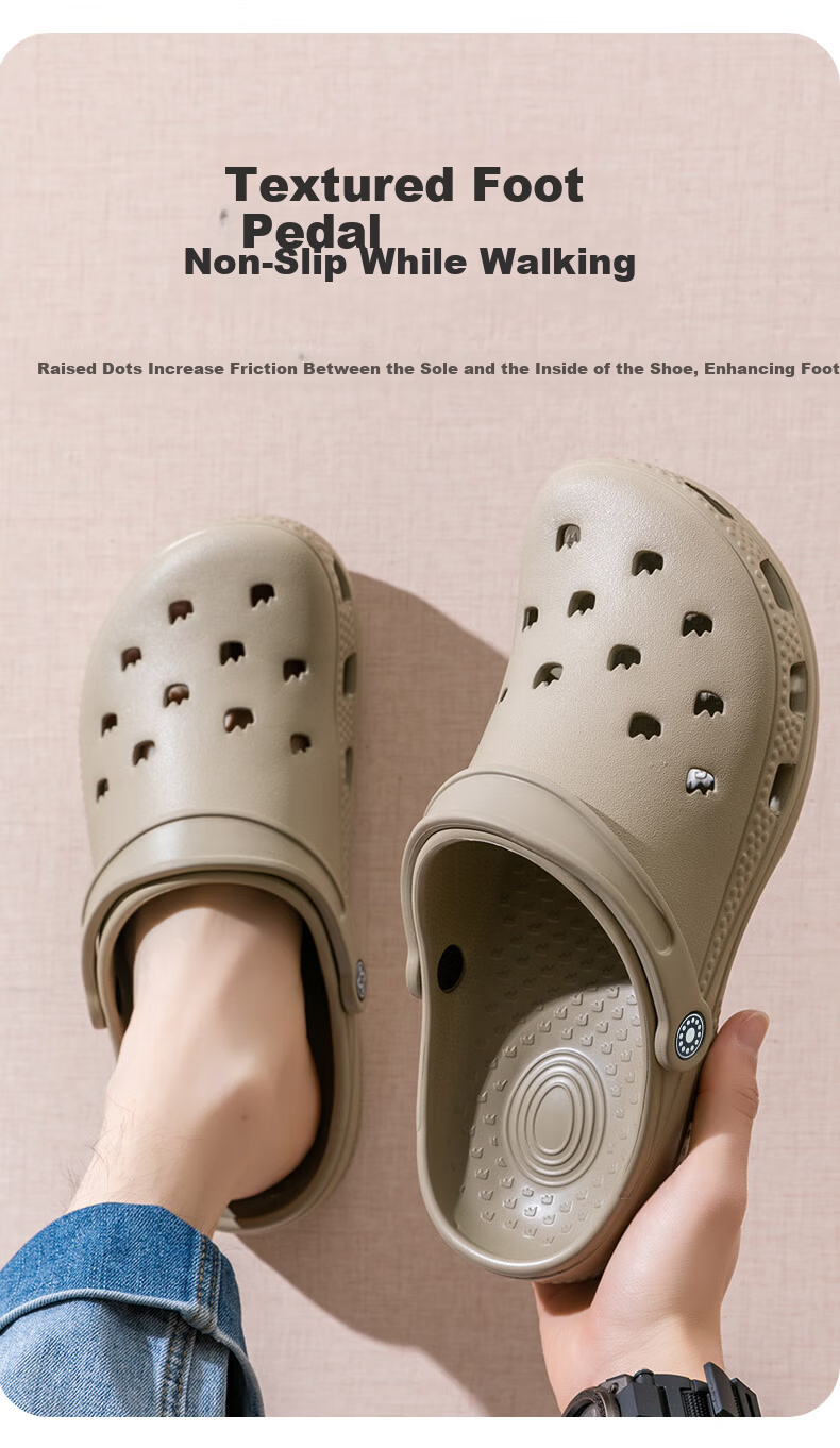 Jiayi Unisex Outdoor Casual Breathable Thick-Soled Soft Elastic Waterproof Sandals Ancient White 38JY420 12