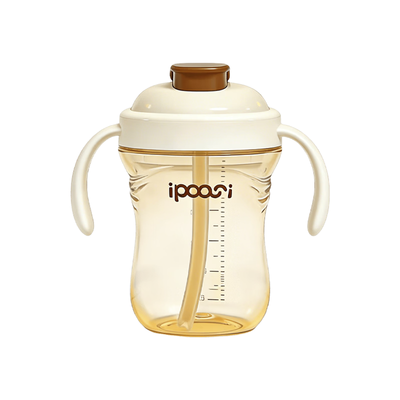 Ipoosi Children's Direct Drinking Straw Cup for Babies Over One Year Old Large Capacity Anti-Choking PPSU Baby Bottle Training Cup