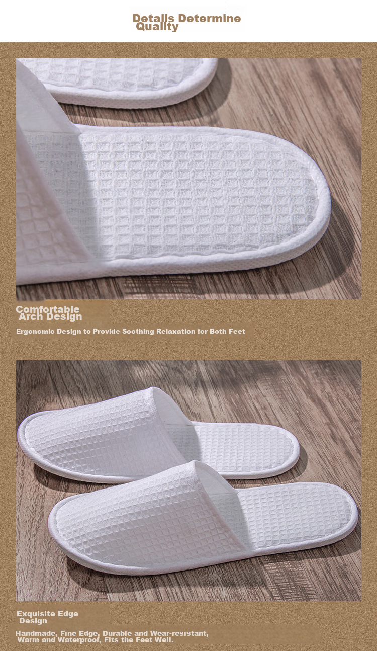 JAJALIN Disposable Slippers [10 Pairs], Guest Slippers, Hotel And Beauty Salon Non-Slip Shoes, Thickened Portable Slippers 5