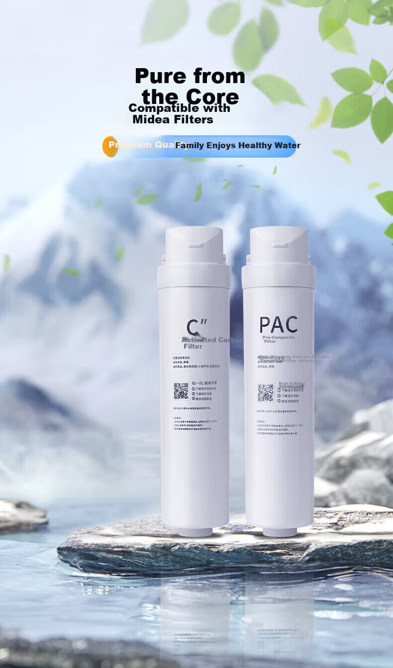 Clean Family Compatible Midea Water Purifier Filter Cartridge S1 Red Bean MRO/MRC1790A/1686B/1795H/2081/WAH75-03 Hualing 50G/75G/100G RO Membrane Full Set 4