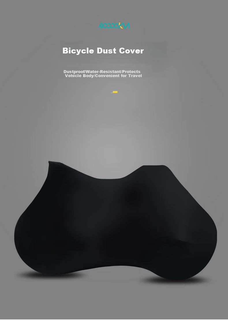 40,000 Kilometers Bicycle Dust Cover Road Mountain Bike Protective Cover High Elastic Wheel Cover Sunshade Black Full Coverage 1