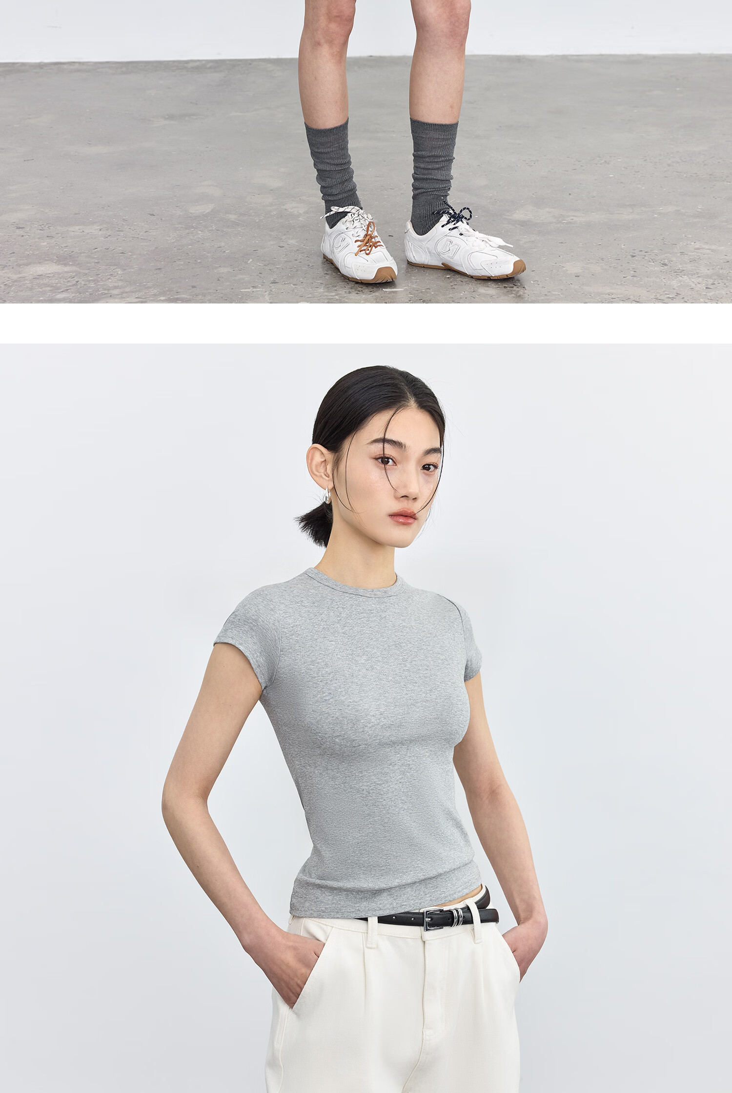 TINGE Dopamine T-Shirt Casual Slim Fit Crew Neck Sports Short Sleeve Women's Spring Summer Base Layer 2026 New XL Size 27