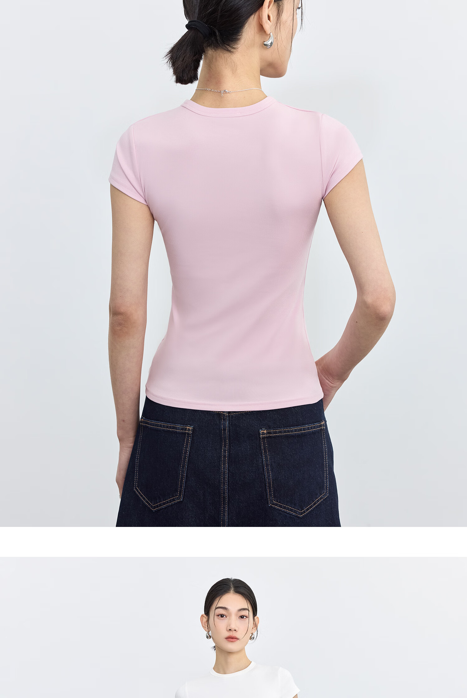 TINGE Dopamine T-Shirt Casual Slim Fit Crew Neck Sports Short Sleeve Women's Spring Summer Base Layer 2026 New XL Size 24
