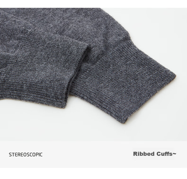 Hengyuanxiang Pure Wool Men's Autumn Winter Thin Half Turtleneck Knit Sweater Top Dark Red 175 26