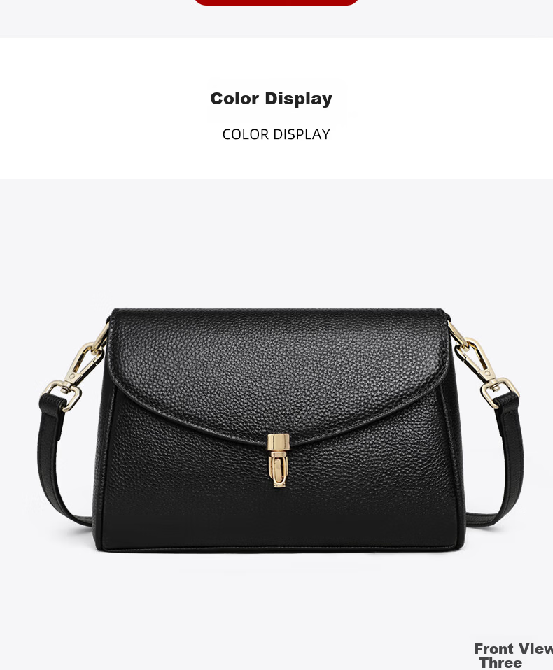 YUYULA Leather Women's Crossbody Bag Mom Bag Middle-aged and Young Luxury Shoulder Bag Birthday Gift High-end Feel for Girlfriend Wife 8