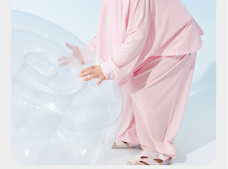 Babycare Kids Sun Protection Cape UV Protection Outdoor Clothing Beach Baby Sunscreen Clear Sky Pink 90 56