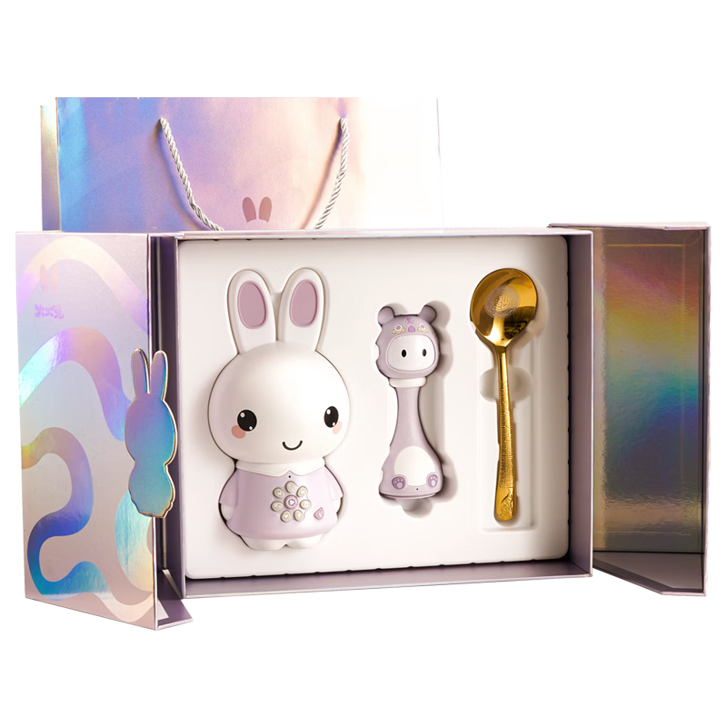 Huohuotu Newborn Gift Box, Welcome Gift, Baby Comforting Toys, Early Education Machine Gift Set, for Boys And Girls, First Birthday And Full Moon Gift