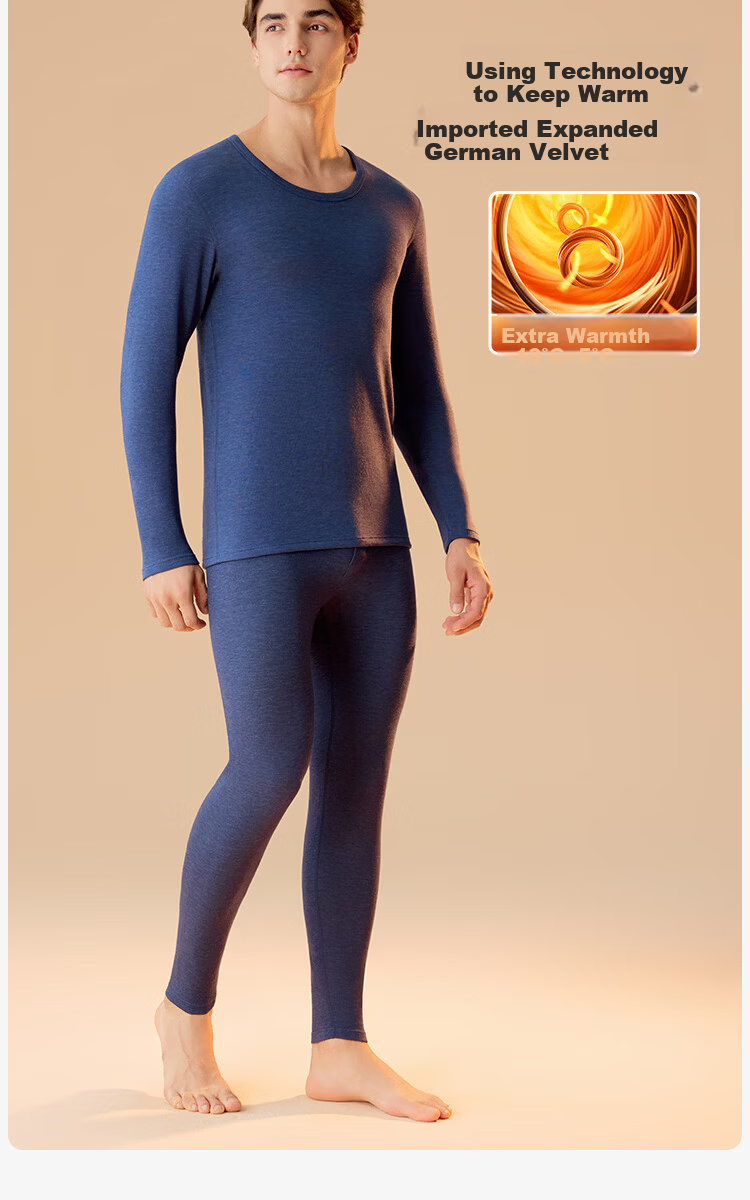Urban Beauty Women's Thermal Underwear Set Plus Size Loose Antibacterial Autumn Top and Bottom Thermal Clothing Pants for Women 6