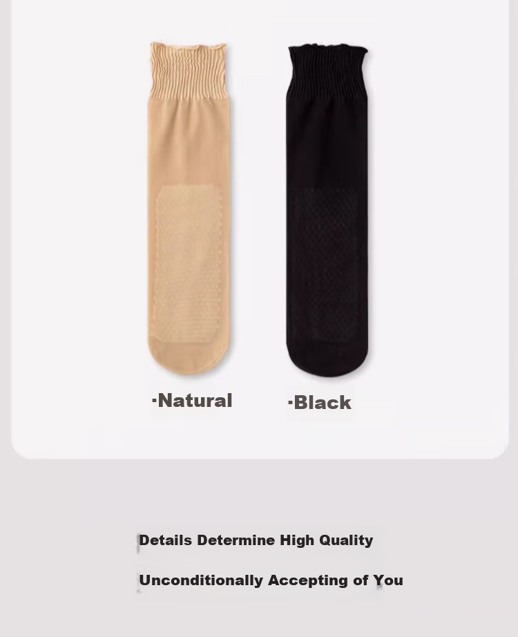 Urban Beauty Women's Spring Summer New Ultra-thin Cotton Bottom Anti-slip Sweat-absorbent Non-slip Loose Top Invisible Mid-calf Socks 9