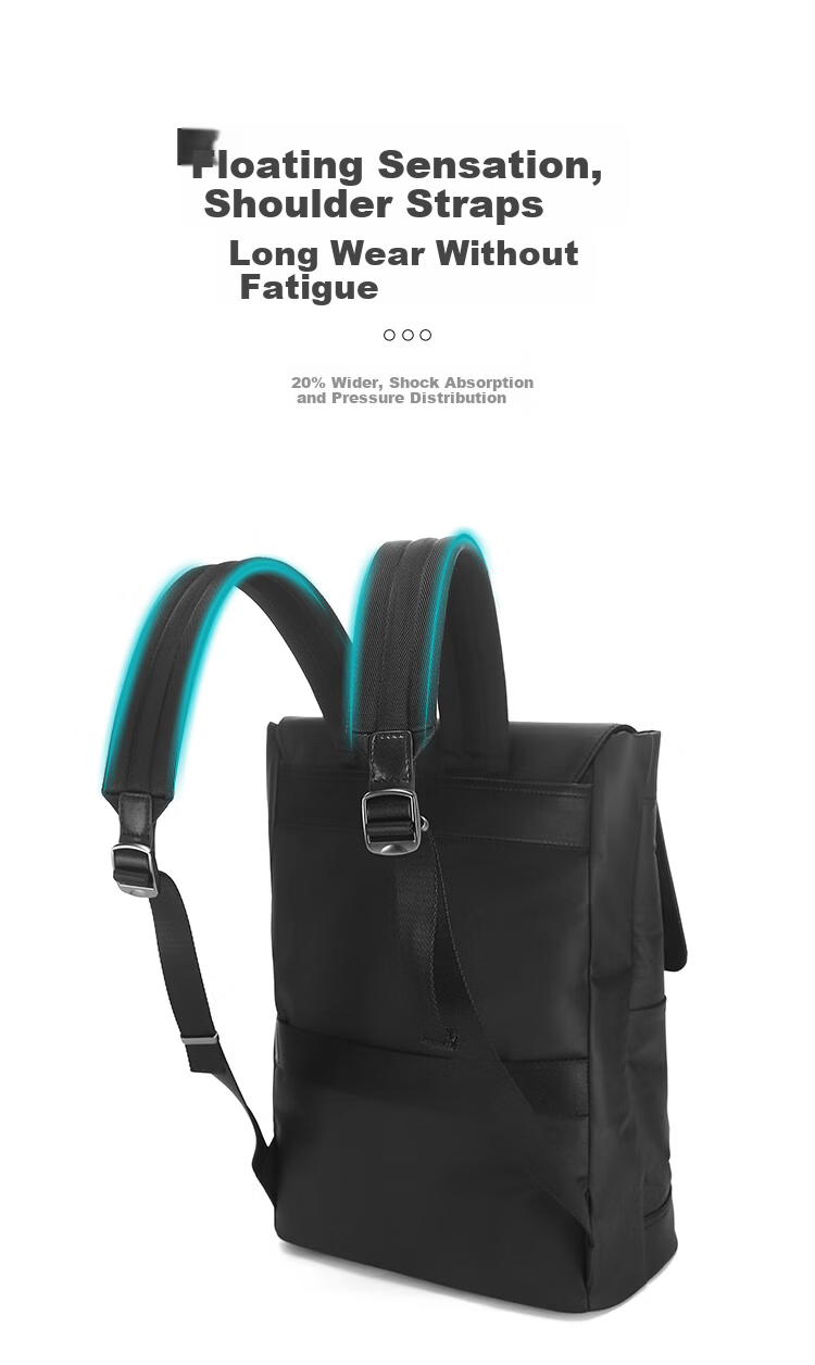 Red Dragonfly Men's Backpack Travel Laptop Bag Outdoor Waterproof Business Commuter Backpack 9412S0351 Black 7