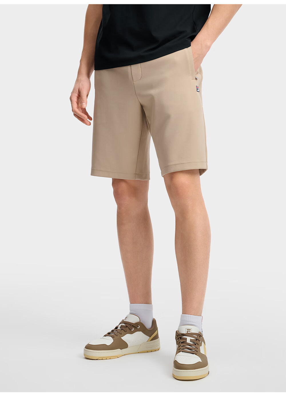 FILA Official Men's Knitted Five-Point Shorts 2026 Summer Tennis Sports Sun Protection Shorts 26