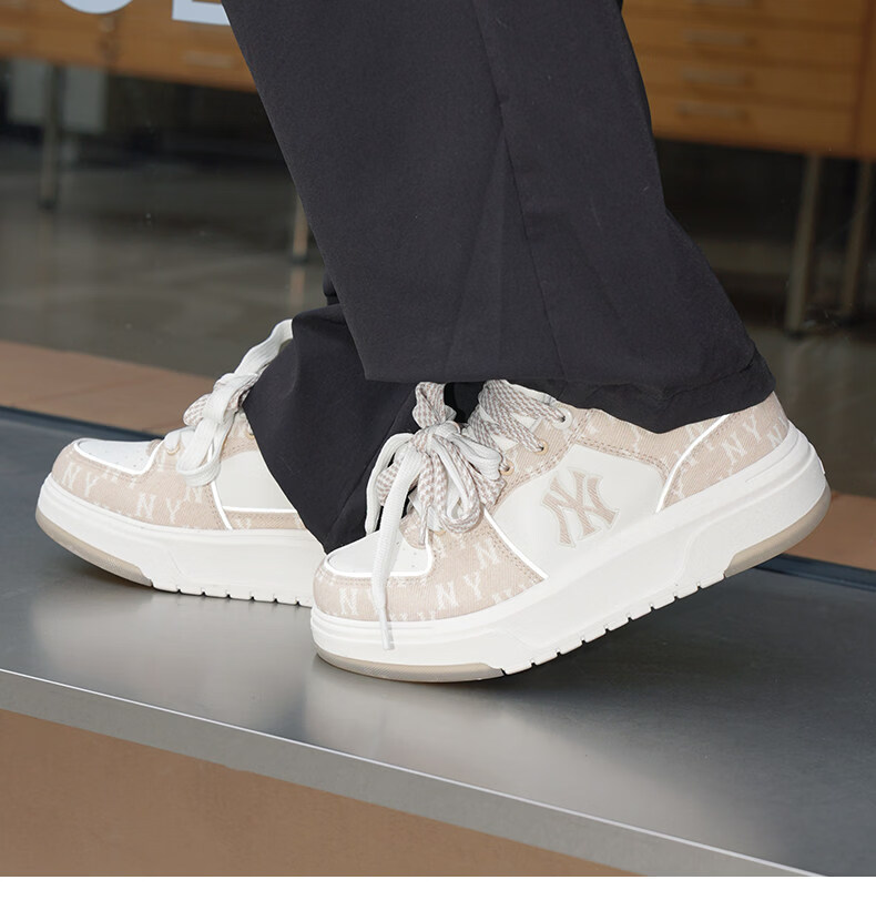 MLB Unisex Couple Thick Sole Printed Vintage Style Sneakers 3ASXM016N-50BKS-230 Birthday Gift 7